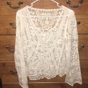 Cream colored blouse